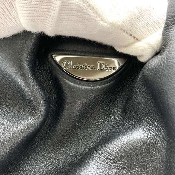 DIOR Gray Pearl Leather Bag - Picture 2 of 9